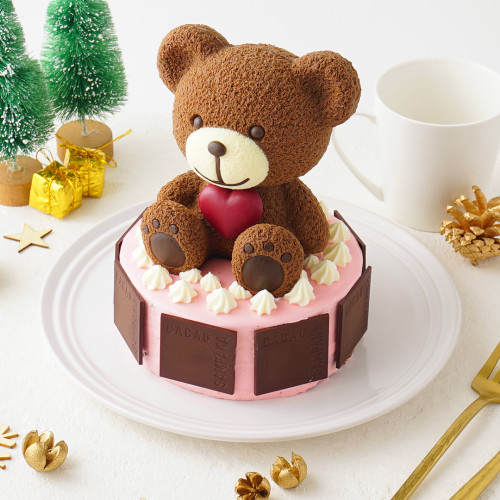 【CACAO SAMPAKA】クリスマス限定 ハートベア カロロ チョコレートケーキ