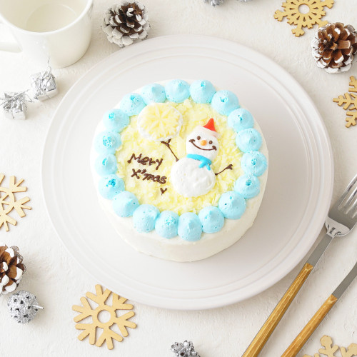 【クリスマス限定！！】雪だるま センイルケーキ 4号