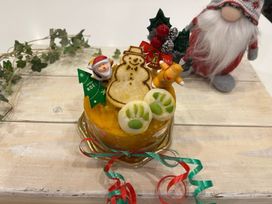 《犬用》【クリスマス 犬用 ケーキ】クリスマスケーキ 9cm