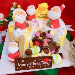 サンタさんの大忙しクリスマスパーティケーキ  4号 クリスマス2024