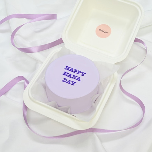 【ランチボックス】お好きなメッセージとカラーでお作りするランチボックスケーキ！