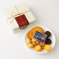 グルテンフリー！低糖質クッキー缶 オリジナル写真クッキー 焼菓子 お中元2024