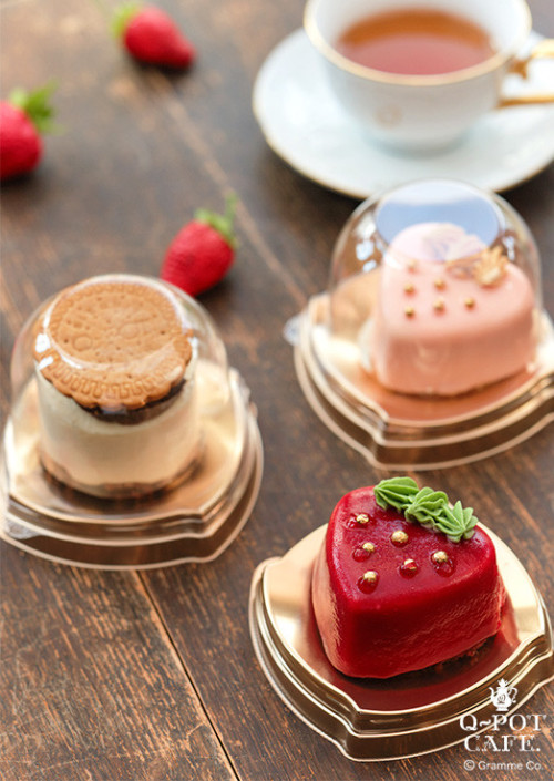 【Q-pot CAFE.】ケーキ３種セット（バレンタイン）バレンタイン2023