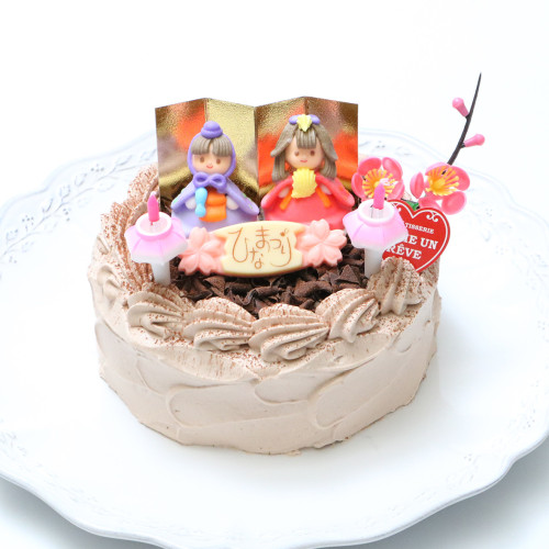 【都内の人気店・パティスリーラヴィアンレーヴ】ひな祭りチョコレートケーキ4号