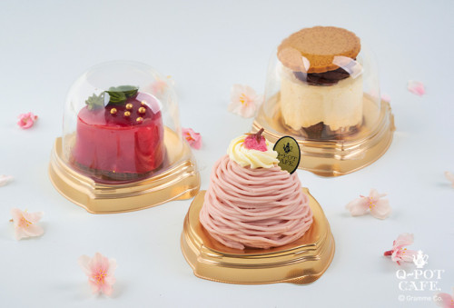 【Q-pot CAFE.】ケーキ３種セット（桜）