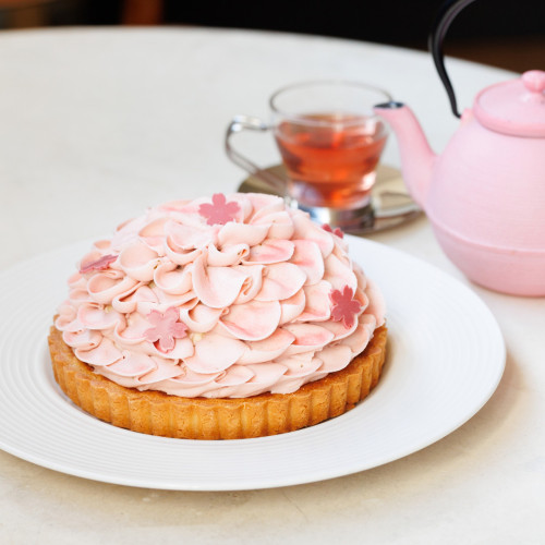 【SALON BAKE ＆ TEA】桜のモンブランタルト 4号