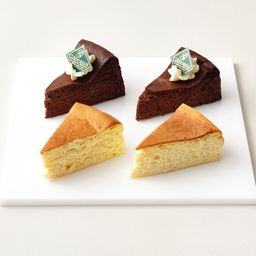 低糖質でグルテンフリーのガトーショコラ・スフレチーズケーキの2種詰め合わせ