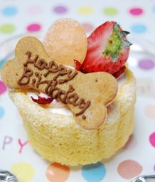 ≪犬用ケーキ≫小型犬向け☆ハッピープチシャルロット 誕生日 お祝い 無添加