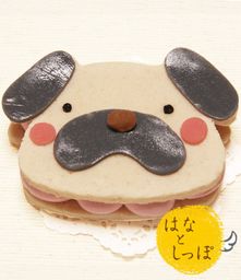 ≪犬用ケーキ≫ワンバーグ発酵ケーキ 【パグみたいなタイプ】 誕生日 お祝い 無添加