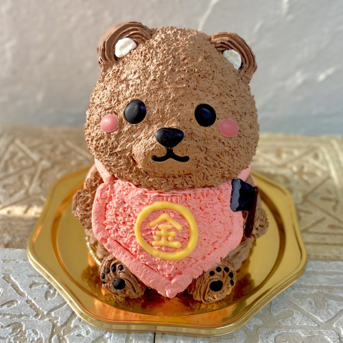 くまさん金太郎の立体ケーキ 5号 動物ケーキ 