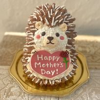 母の日⭐︎はりねずみの立体ケーキ ハリネズミ  動物ケーキ 