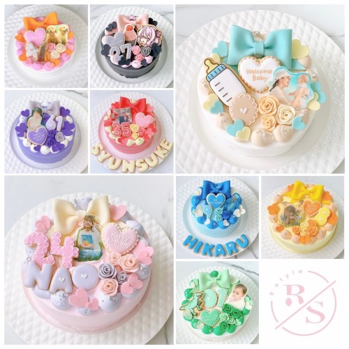 特別感たっぷり❤︎ 18色から選べるデコレーション❤︎  世界で唯一のオリジナルフルオーダーケーキ✧ 6号｜写真ケーキ｜プリントケーキ｜イラストケーキ｜センイルケーキ