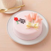 想いを伝える花言葉センイルケーキ(ピンク) ピンクのチューリップ  「労い・思いやり・誠実な愛」 