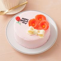想いを伝える花言葉センイルケーキ(ピンク)  赤いポピー 「感謝・幸せな家庭・陽気で優しい」 