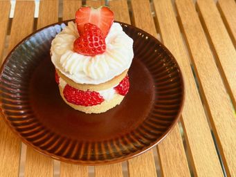[愛犬ちゃん用]軽井沢農園パティスリーより完熟いちごのネイキッドケーキ（Sサイズ）