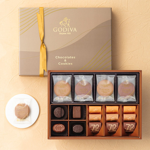 【GODIVA】チョコレート&クッキー アソートメント（チョコレート13粒/クッキー8枚）