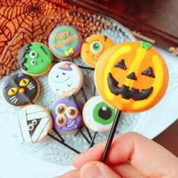 【ハロウィン】ロリポップアイシングクッキー２本セット ハロウィン2025