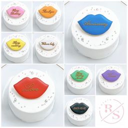◯リップアイシングクッキーセンイルケーキ 3号《選べる9色｜韓国｜誕生日｜お好きなメッセージ✧》