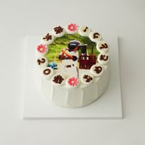 写真ケーキ 米粉シフォンケーキ 6号 17cm