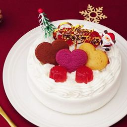 豆乳ホワイトクリームのデコレーション 【卵・乳製品・小麦粉・ナッツ類不使用】 クリスマス2025 ★クッキーのデザイン変更の場合あり