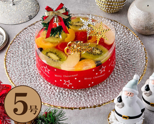 クリスマスケーキ 5種のフルーツ＆チーズケーキ 5号 15cm クリスマス2023【WEB販売200個限定＆特別価格】