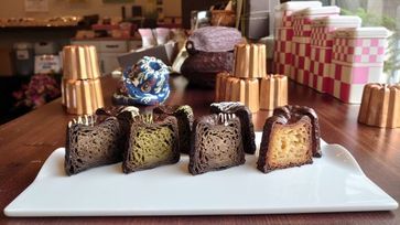 狭山茶味の野老澤カヌレとプレーン味のカヌレリベルテ【カヌレアソート】 4個入