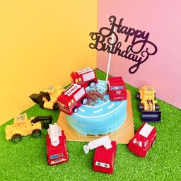 消防車おもちゃケーキ 4号