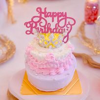 プリンセス豪華2段ケーキ♡カラー選択♪ 4号＆3号 センイルケーキ
