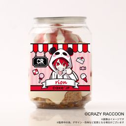 『Crazy Raccoon』rion ケーキ缶（イチゴカスタード味）