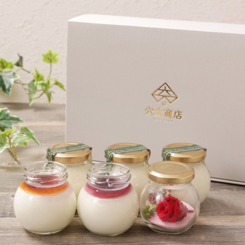 【無添加】 北の白いプリン「ノンノ」 （プリン5個+お花）【お歳暮2025】