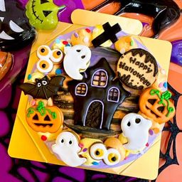 ホーンテッドハロウィンケーキ✖️選べるカラー 4号