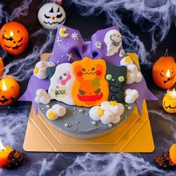 おばけリボンハロウィンケーキ 4号