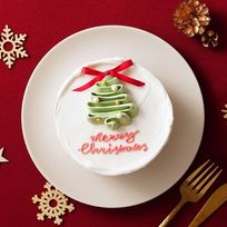 【センイルケーキ】【リボン付き】ツリーがかわいいセンイルケーキ 4号 クリスマス2024