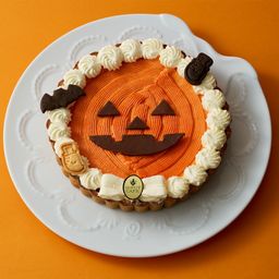 ★人気NO.1★【Q-pot CAFE.】ジャック・オー・ランタン パンプキンタルト  6号 (直径約18cm×H約5cm) ハロウィン2024