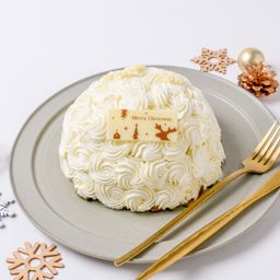 【京王プラザホテル 穐山シェフ監修】Cake.jpオリジナルクリスマス「ブールドネージュ」1個（直径16cm） ／クリスマス2024