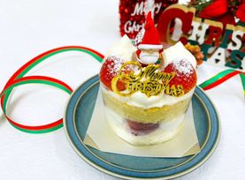 Xmas 1～3人用 無添加で甘さ控えめ 生デコ 3号 クリスマス2024  