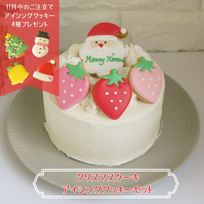 【早期ご注文プレゼントあり☆】クリスマスケーキアイシングクッキーセット4号 shiramon