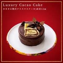 カカオの贅沢クリスマスケーキ 4号 12cm チョコレートな関係 クリスマス2024