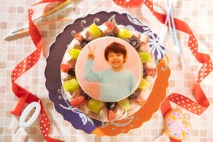 写真ケーキ チョコ生クリーム7号 ２１ｃｍ