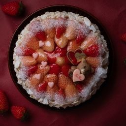 【冷蔵でお届け】くまさんの豪華な苺ショコラタルト 5号