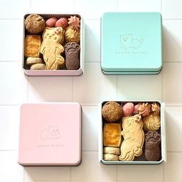 選べる犬猫クッキー缶 