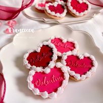 ホイップハート -valentine- アイシングクッキー 1枚入り