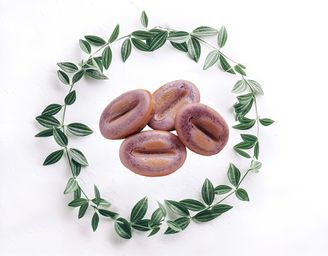 【20個入】卵・乳不使用！ポテトクリームひとくちドーナッツ 魅惑の紫いも味