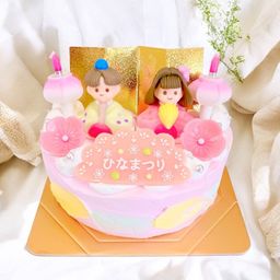 特別な日はカラフルに！レインボーひなまつりケーキ