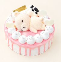 【ベリーショートケーキ】くまたんのかわいいデコ 4号（12cm）｜人気のバースデーケーキ