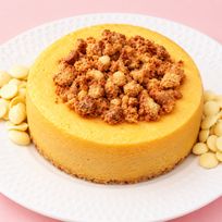 ホワイトチョコベイクドチーズケーキ 4号（高さ4cm×幅12cm）｜北海道産クリームチーズ使用・ギフト・アソートセット対応