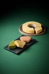 なだ万監修 絆のかさなりバウムクーヘン詰め合わせ 宇治抹茶＆和三盆