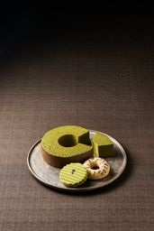 京都 京寿楽庵 宇治抹茶バウム 扇
