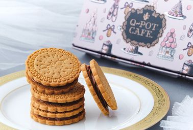 【Q-pot CAFE.】キャラメルクッキーサンド(4個入り)