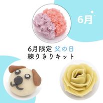 6月限定セット！練りきり作り体験（練りきりキットのみ6個セット） 父の日2025